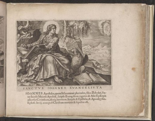 John the Evangelist writing his gospel