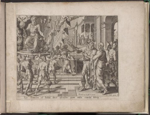 King Cyrus Shows Daniel the Image of the God Bel