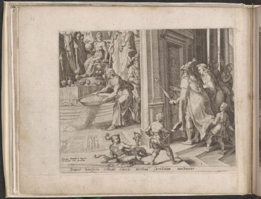 Daniel Scatters Ash on the Temple Floor