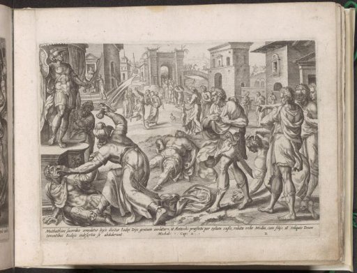 Mattathias kills a Jew and an envoy of the king