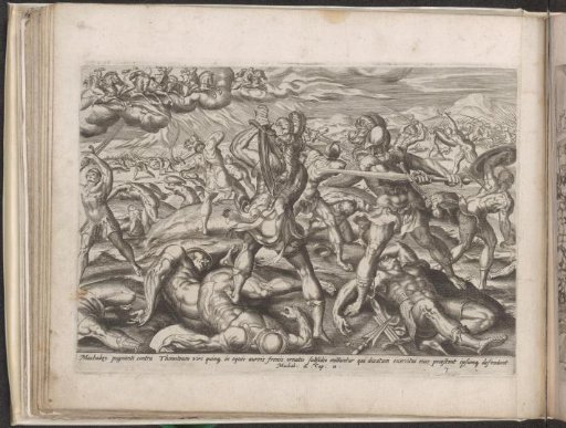 Five heavenly riders fight against Timotheus