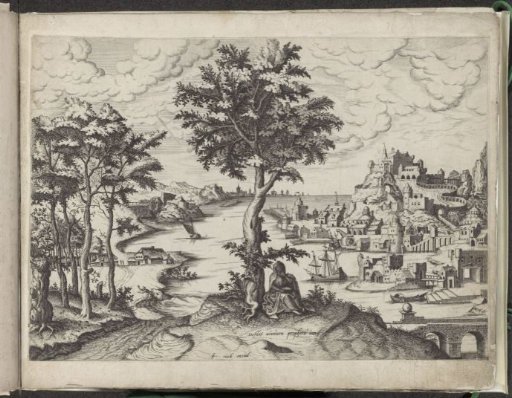 Landscape with the prophet Jonah under the gourd tree