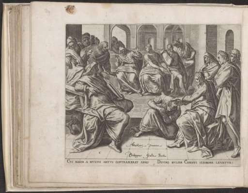 Christ healing a possessed woman