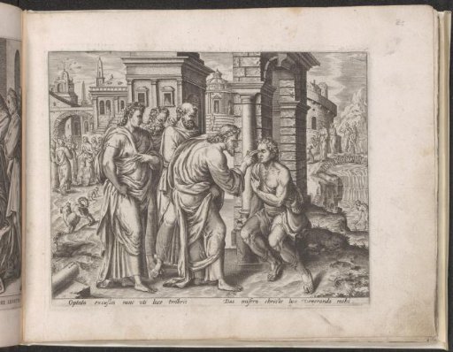 Christ healing a blind man