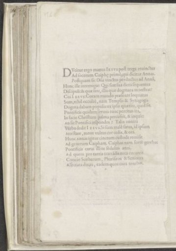 Text on Christ before Caiaphas