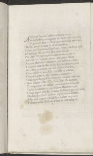 Text over Christ before Herod