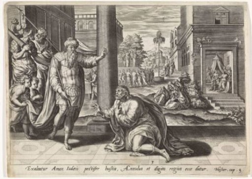 Ahasuerus gives his ring to Haman