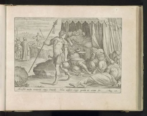 David spares the life of Saul