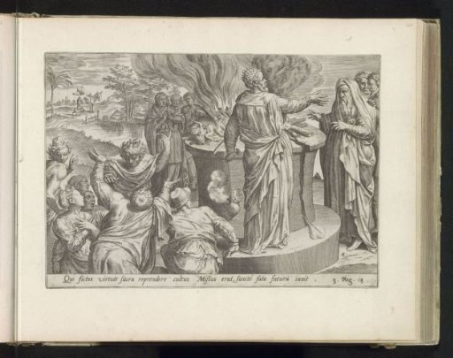King Jeroboam and the Man of God Before the Altar