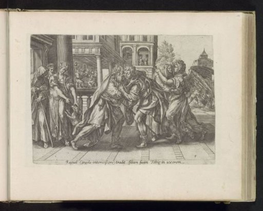 Tobias and the Angel Arrive at Raguel's