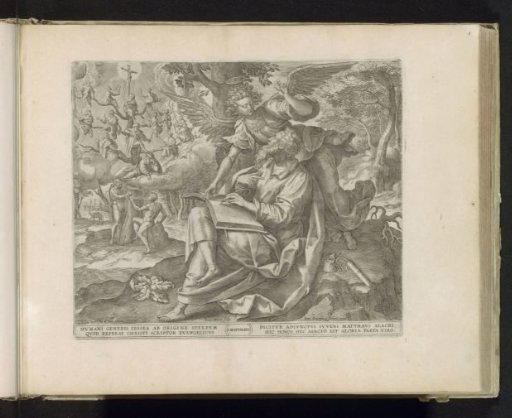 The Evangelist Matthew Writing the Gospel