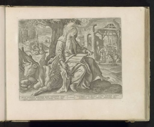 The Evangelist Luke Writing the Gospel