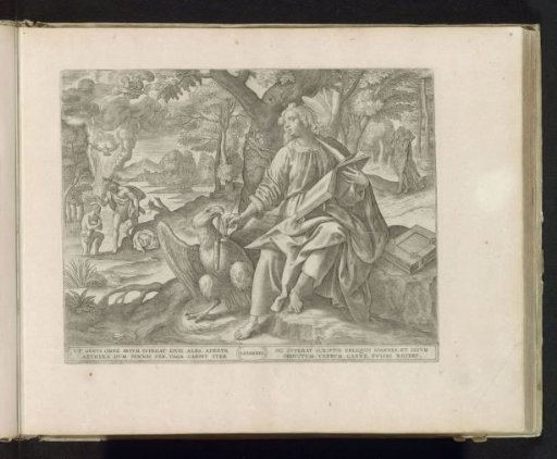 The Evangelist John Writing the Gospel