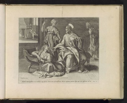 Christ in the house of Martha and Mary