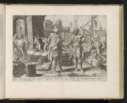 Servant with the five talents engages in trade