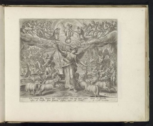 Last Judgment with the separation of the sheep and the goats