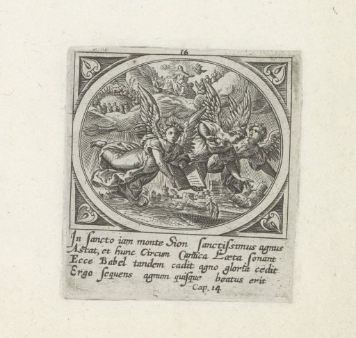 Adoration of the Lamb on Mount Zion and Three Announcing Angels