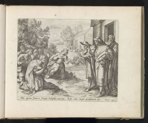 Joseph's brothers kneel before Joseph