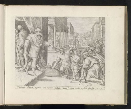 Joseph's brothers with Benjamin before Joseph