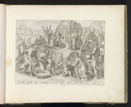 Moses Striking Water from the Rock