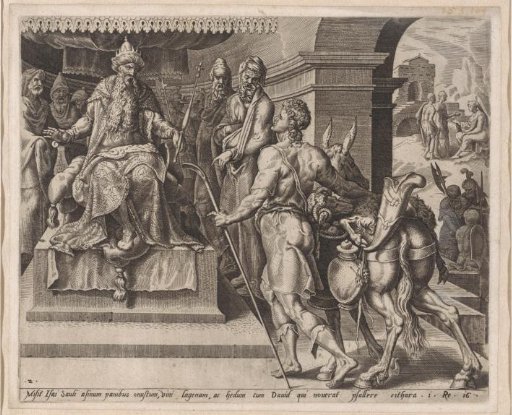 Saul Receives David at Court