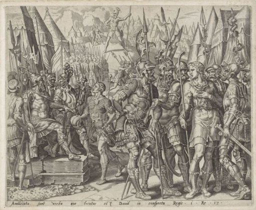 David Speaks with Soldiers about Goliath
