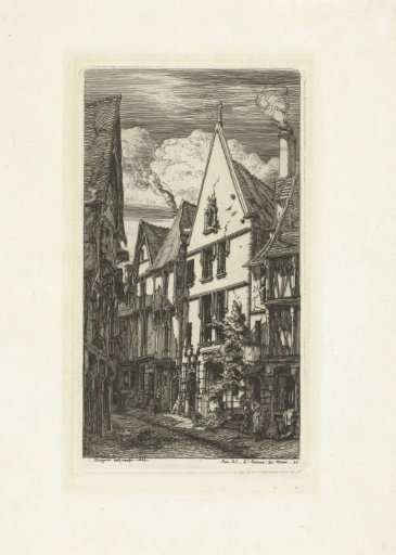 Street Rue des Toiles in Bourges