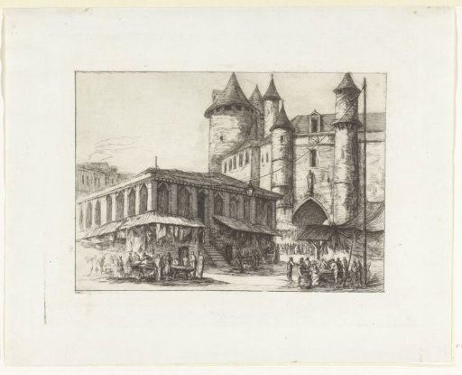 Fort Grand Châtelet and market square in Paris