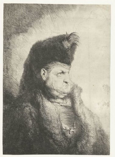 Bust of an Oriental with a Fur Hat