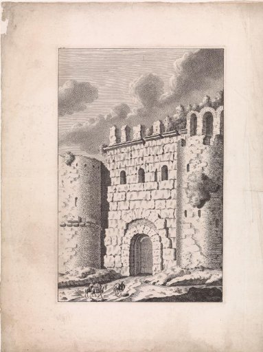 Ruin of a Roman city gate