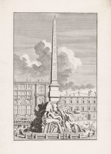 Agonalis obelisk with the Fontana dei quattro fiumi