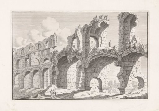 Ruins of the Colosseum in Rome