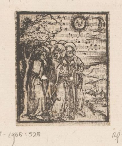 Christ Pointing to the Celestial Bodies That Predict the Fall of Jerusalem