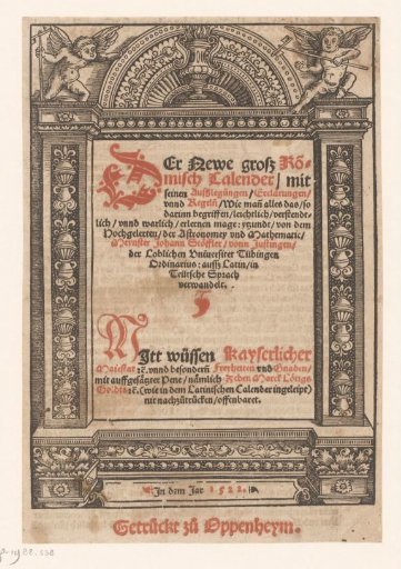 Architectural Frame with Two Putti
