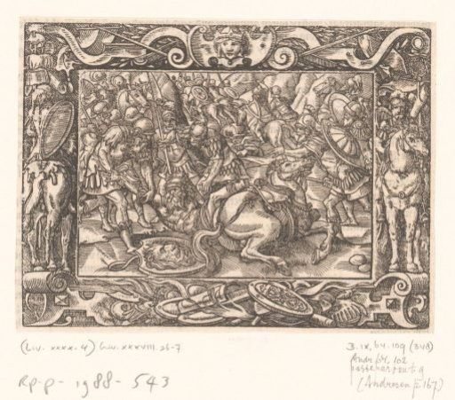 Gauls Retreat During a Battle with the Romans