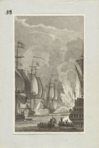 The Crossing of the Chain in the Medway, 1667