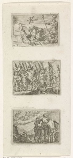 Neptune Chases a Woman / Triumph of Bacchus / Return of Vulcan with Bacchus