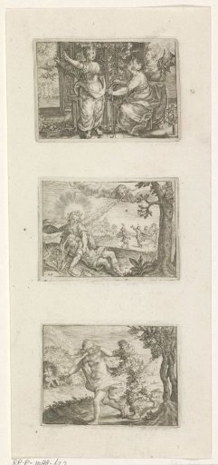 Daughters of Minyas Turned into Bats / Scene from Mythology / Bacchus Chases Erigone