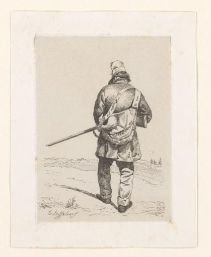 Hunter Seen from Behind