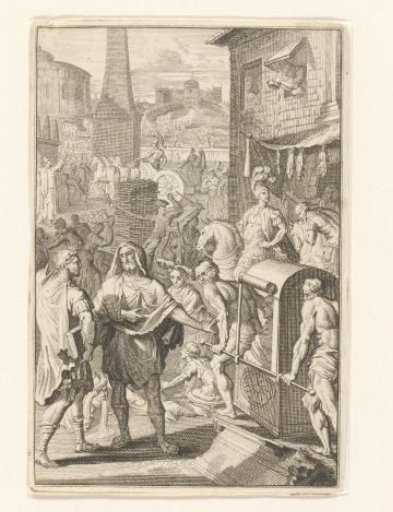Figures in a Roman city