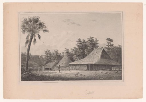 View of a village in Indonesia
