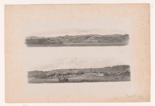 Two views of Indonesian islands