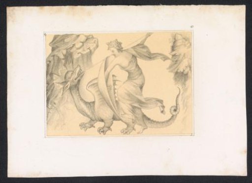 Fight between a Dragon and a Woman