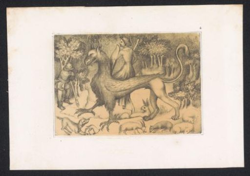 Woman Sitting on a Griffin
