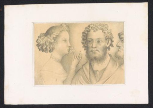 Men and a Young Woman