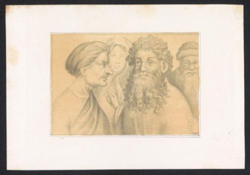 Three Men and a Young Woman