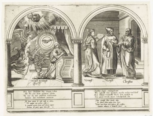 Annunciation / Man between Reason and Christ
