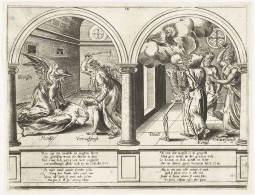 Man Tormented by Conscience and Despair and Finding the Grace of God