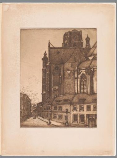 View of the St. Laurens Church at Rotterdam