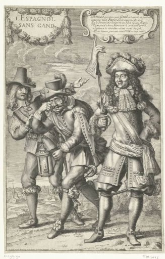 French caricature on the loss of Ghent, 1678
